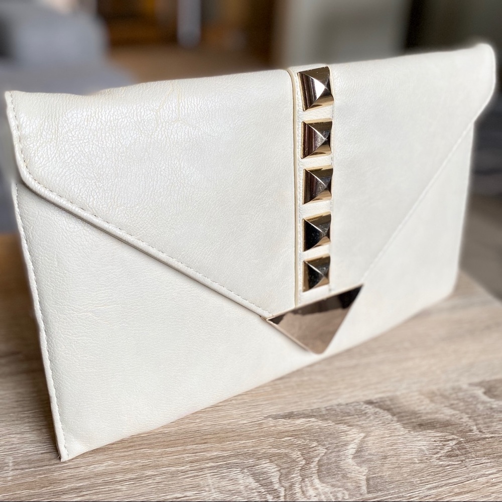 Mystique Gold Studded Clutch